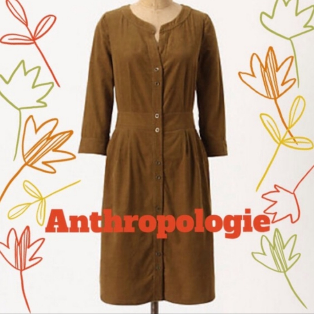 Anthropologie Maeve Anaheim corduroy dress